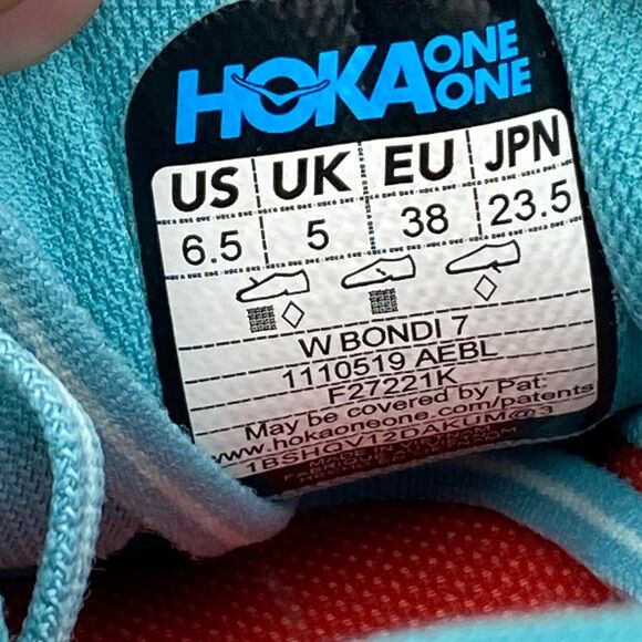 HOKA ONE ONE BONDI 7 - Women’s Running Shoes - SIZE 6.5 - Picture 10 of 10